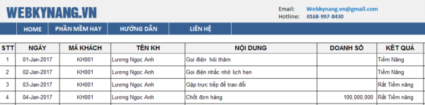 Quản lý khách hàng excel PRO - Image 3