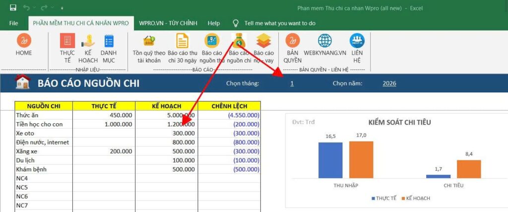 PHẦN MỀM THU CHI CÁ NHÂN