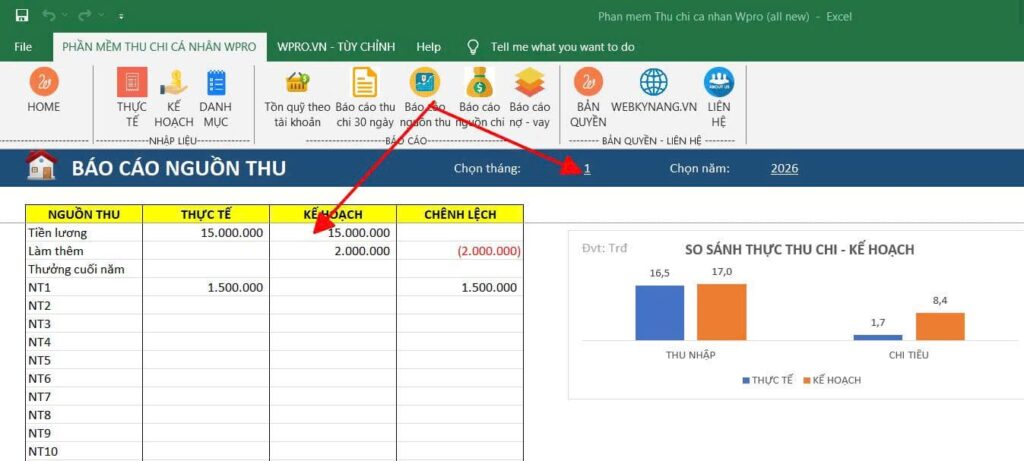 PHẦN MỀM THU CHI CÁ NHÂN
