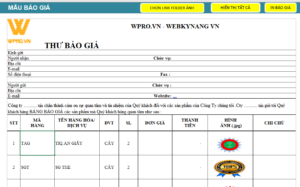 Read more about the article Hướng dẫn chèn logo & quản lý hình ảnh form báo giá – WPRO 2.0