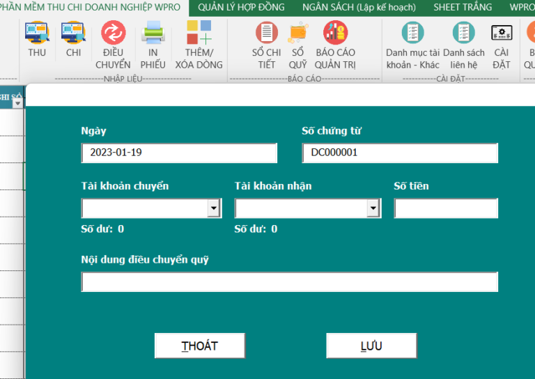 Phan mem quan ly thu chi bang excel11