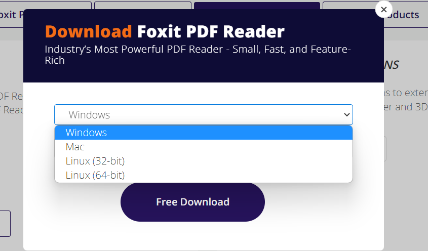 foxit reader pdf printer dowload