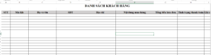 Read more about the article Tạo danh sách khách hàng trên excel – Bản mới nhất 2023