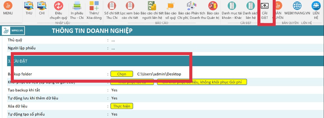 Read more about the article Lưu ý về tính năng sao lưu dữ liệu tự động – Tính năng Backup khi sử dụng/ tắt mở phần mềm